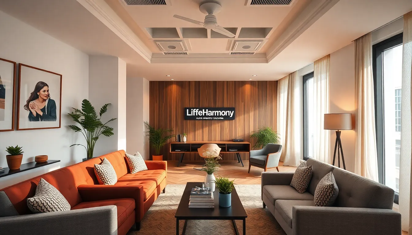Cozy and warm interior of the LifeHarmony Austria office in Vienna