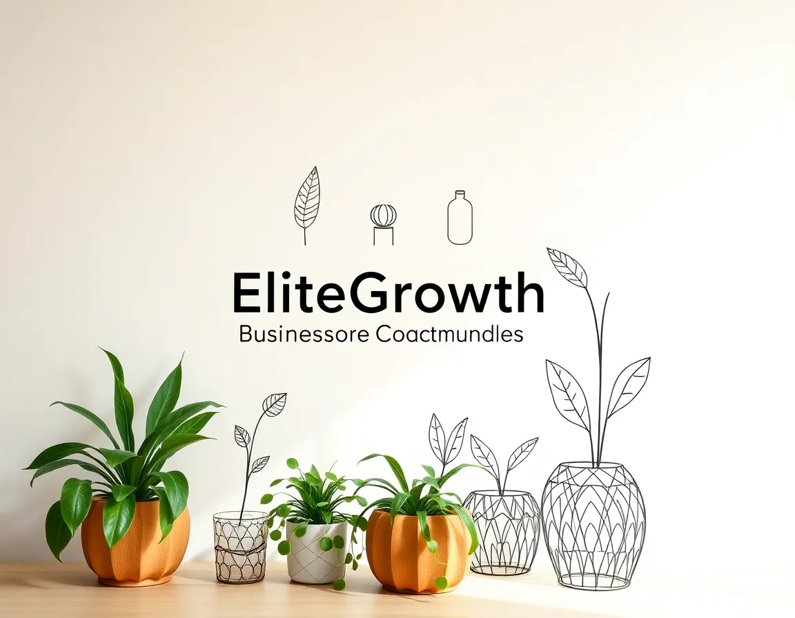 Hand-drawn plant illustrations and decorations