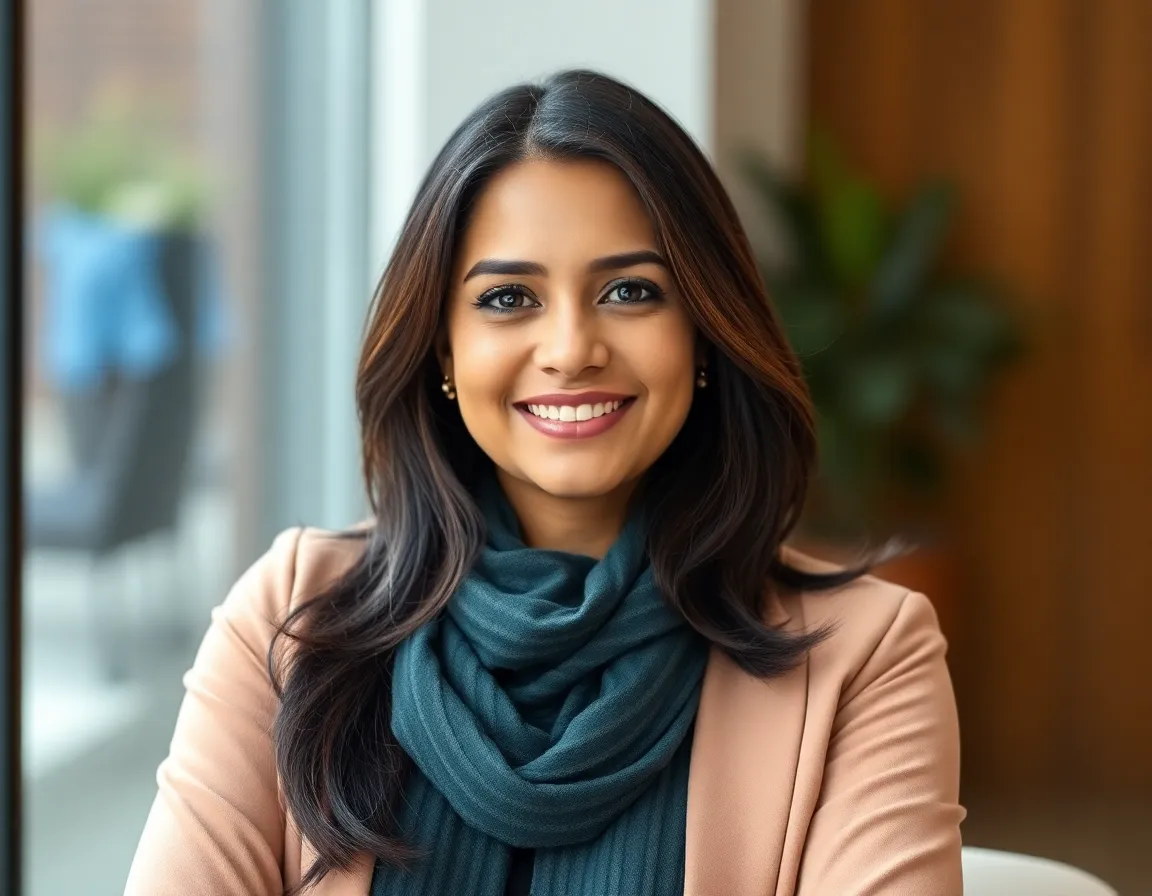 Headshot of an empathetic female coach specializing in relationships